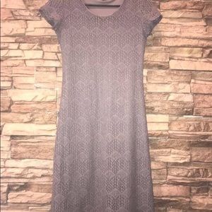 Gray Knee Length dress